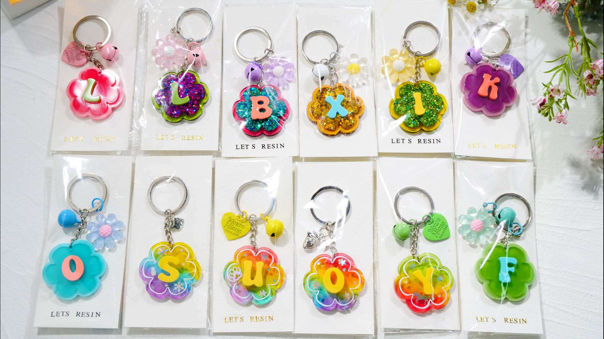 Amazon.com: LET'S RESIN Keychain Resin Molds Silicone with Hole